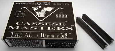 S121 - 1 pasek - Klamry AL 10mm  do twardego drewna firmy Cassese